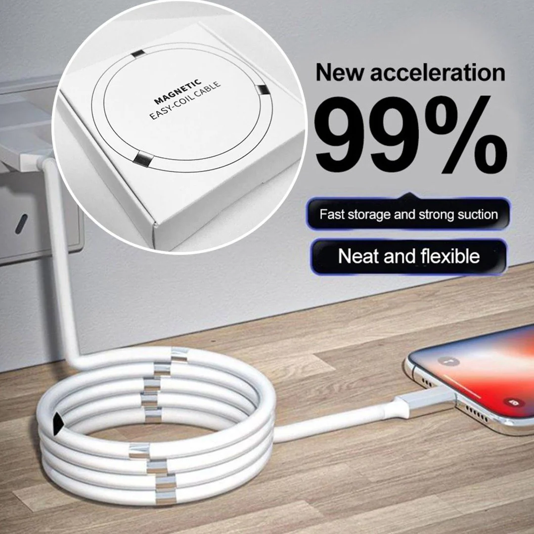Sleek Magnetic USB Lightning Fast Charging cable - Image 4