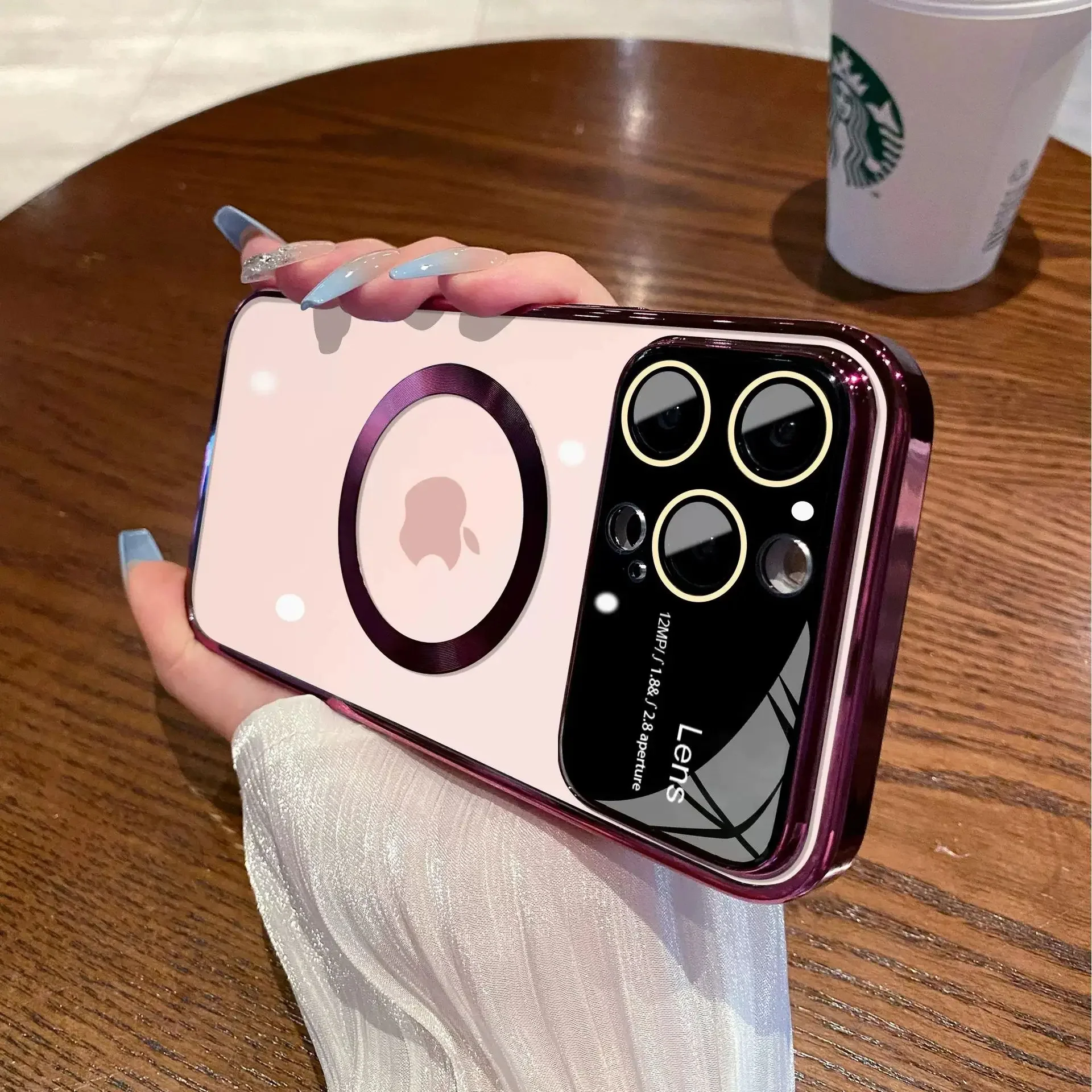 Magnetic Plating Acrylic MagSafe Case - iPhone - Image 3