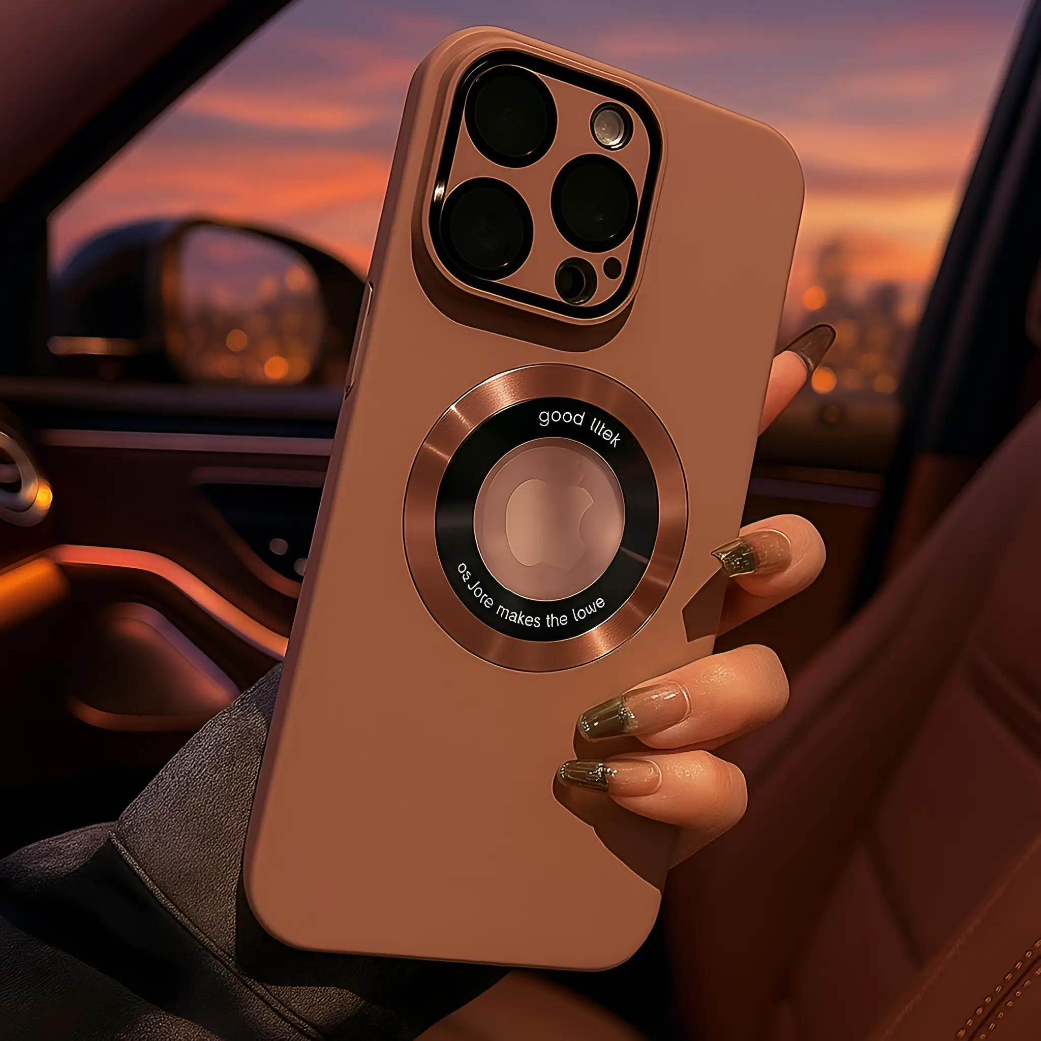 Matte Lens Film Shockproof Magsafe Case - iPhone