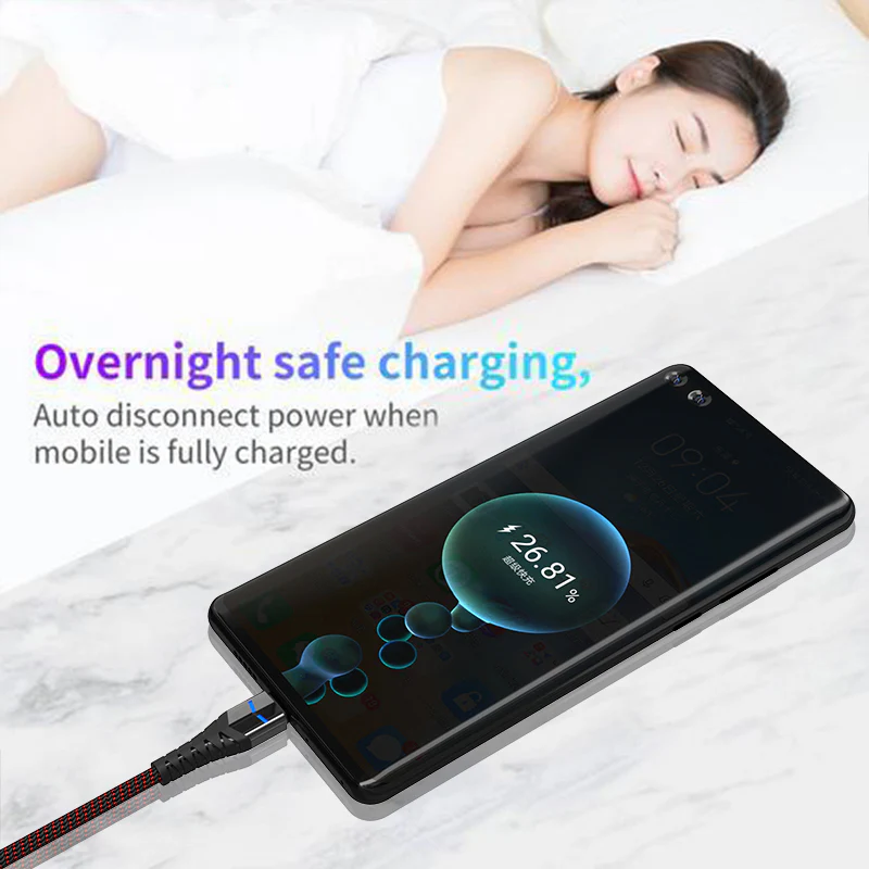 Million Cases Auto Disconnect Fast Charging Braided Type-C Cable - Image 11