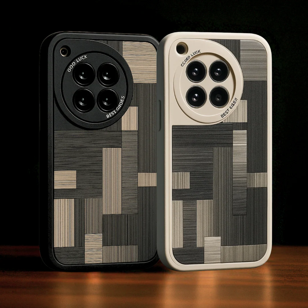 OnePlus 10R Classic Pattern Leather Case - Image 3