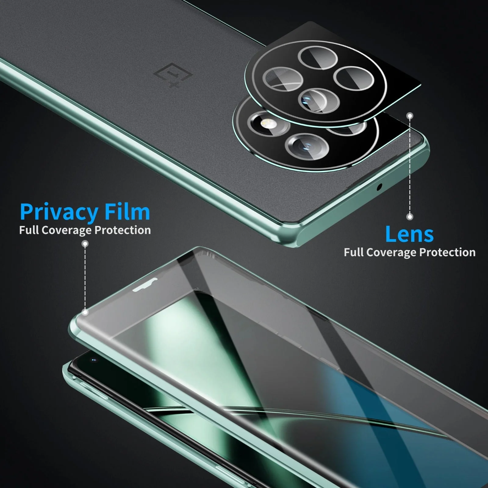 OnePlus 10R Dual Magnetic Glass Armor Case - Image 9