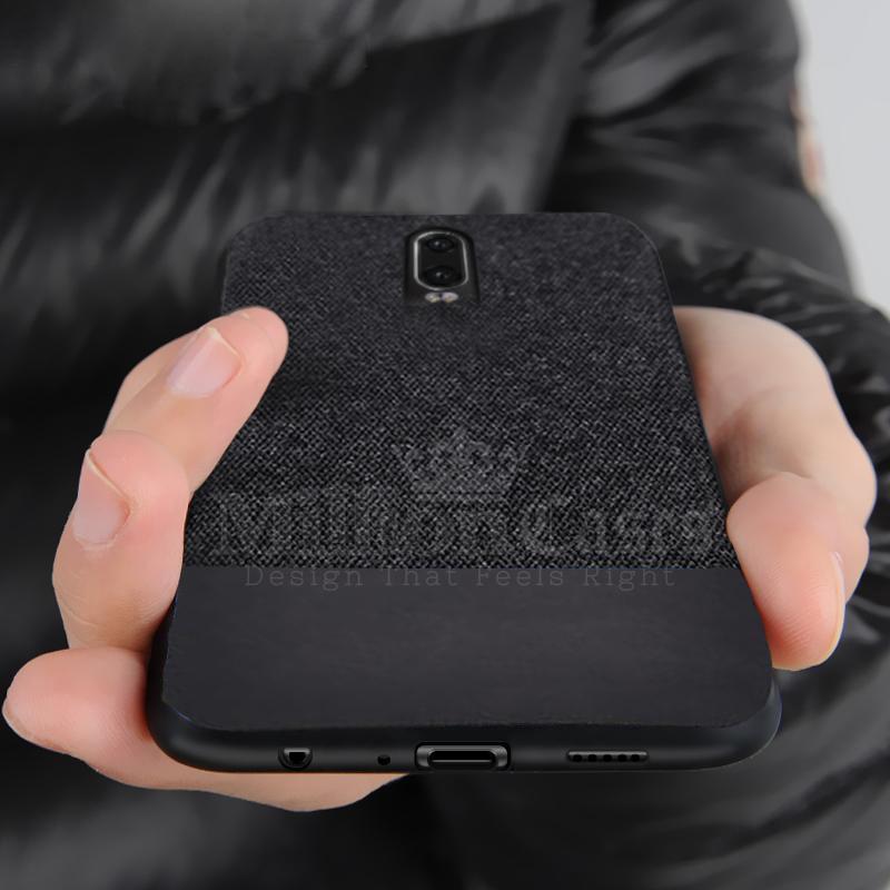 OnePlus 6T Two-tone Leather Textured Matte Case - Image 7