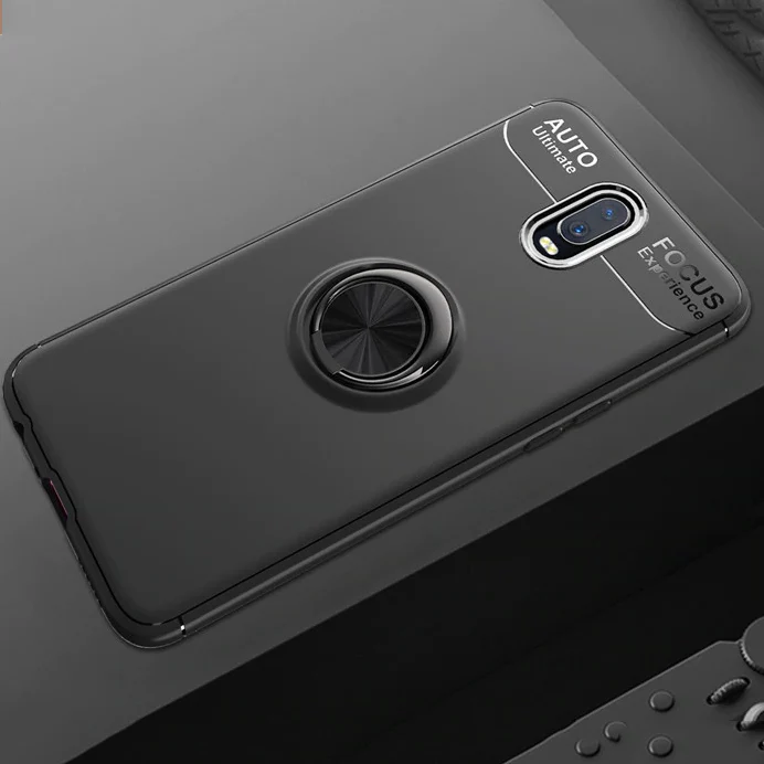 OnePlus 7 Metallic Finger Ring Holder Matte Case - Image 4