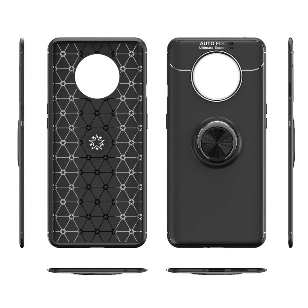 OnePlus 7T Metallic Finger Ring Holder Matte Case - Image 10