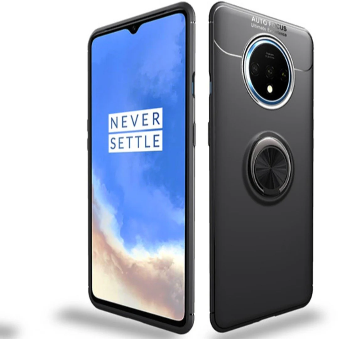 OnePlus 7T Metallic Finger Ring Holder Matte Case - Image 6