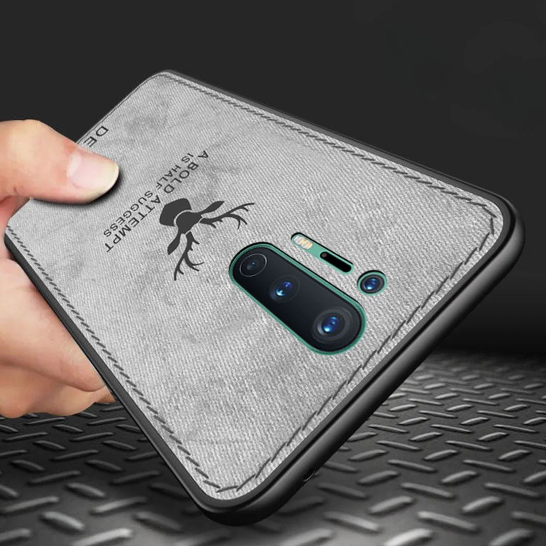 OnePlus 8 Pro (3 in 1 Combo) Deer Case + Tempered Glass + Earphones - Image 4