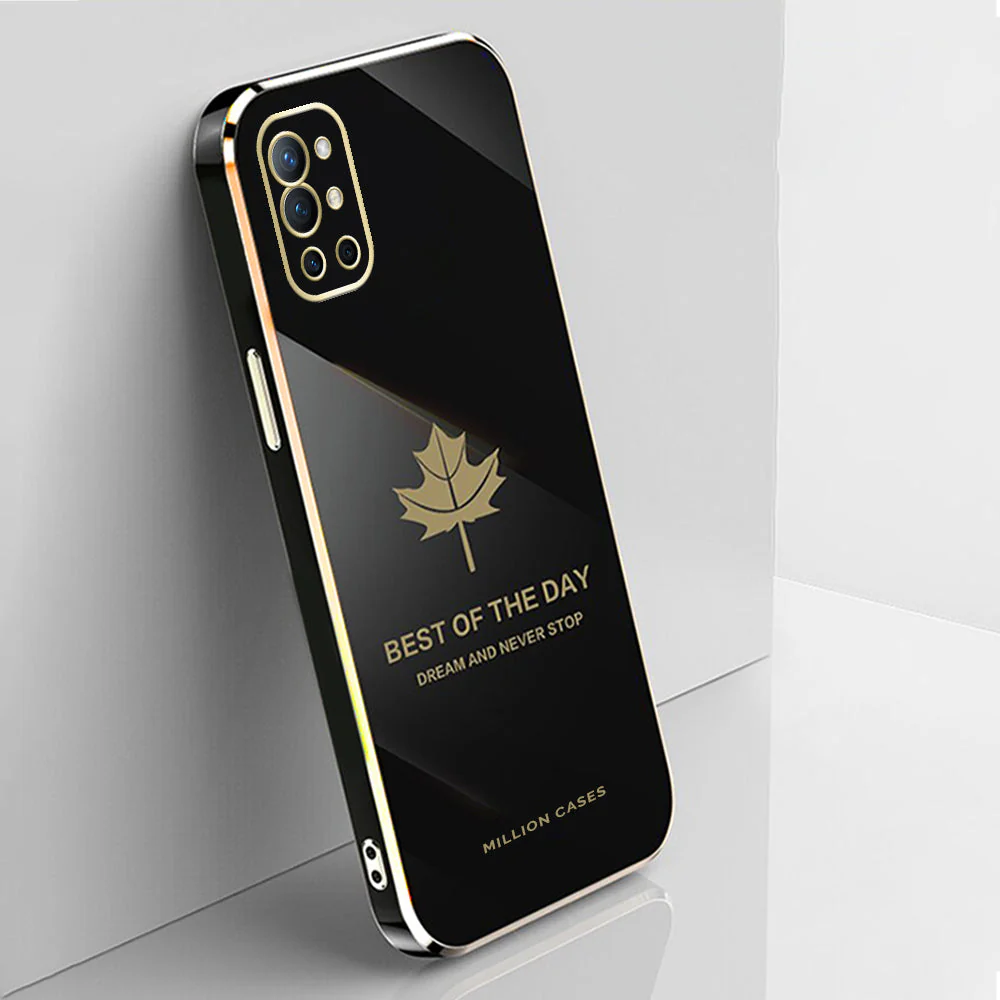 OnePlus 9R Electroplating Mapple Leaf Soft Case - Image 3