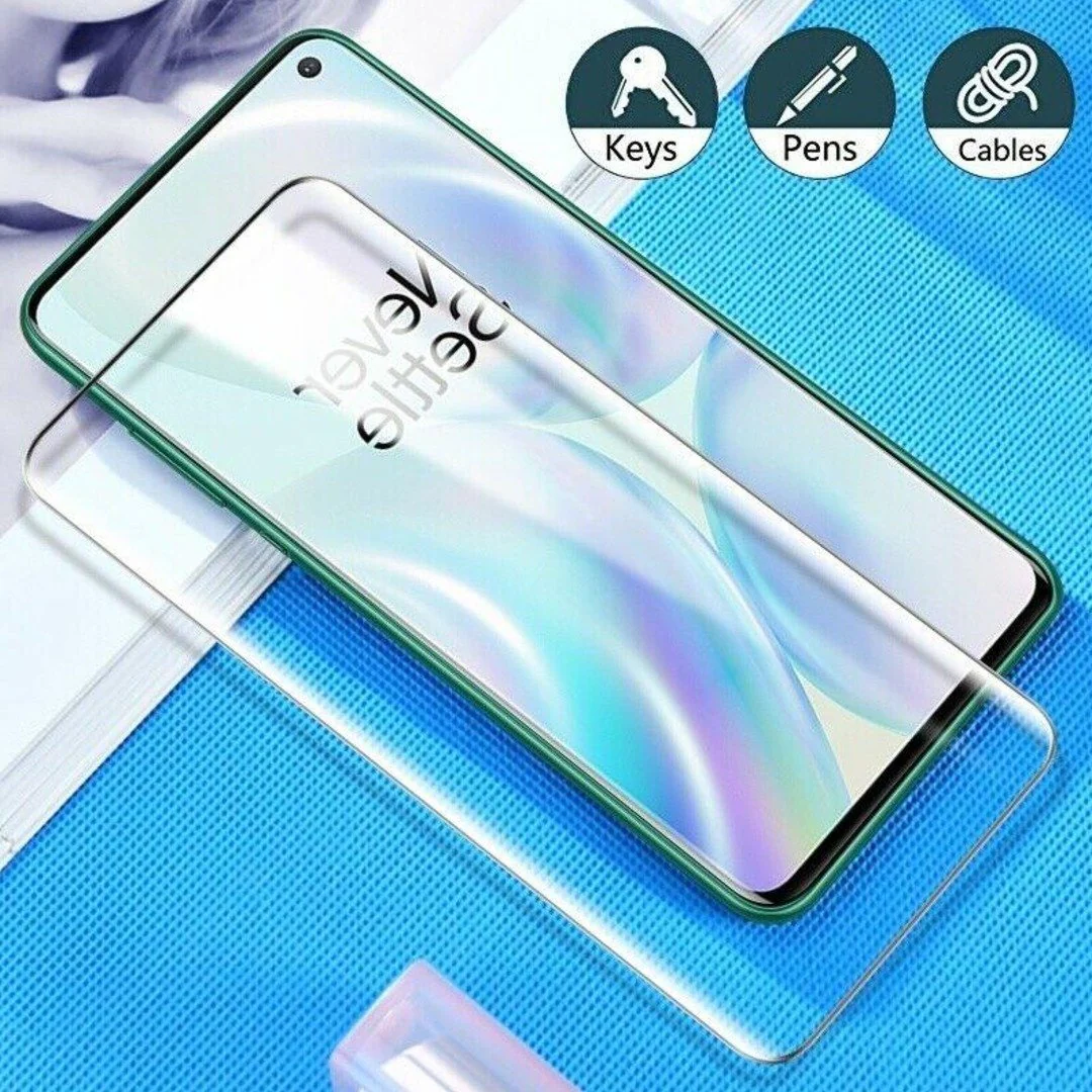 OnePlus 9R Full Coverage Curved Tempered Glass - Image 4