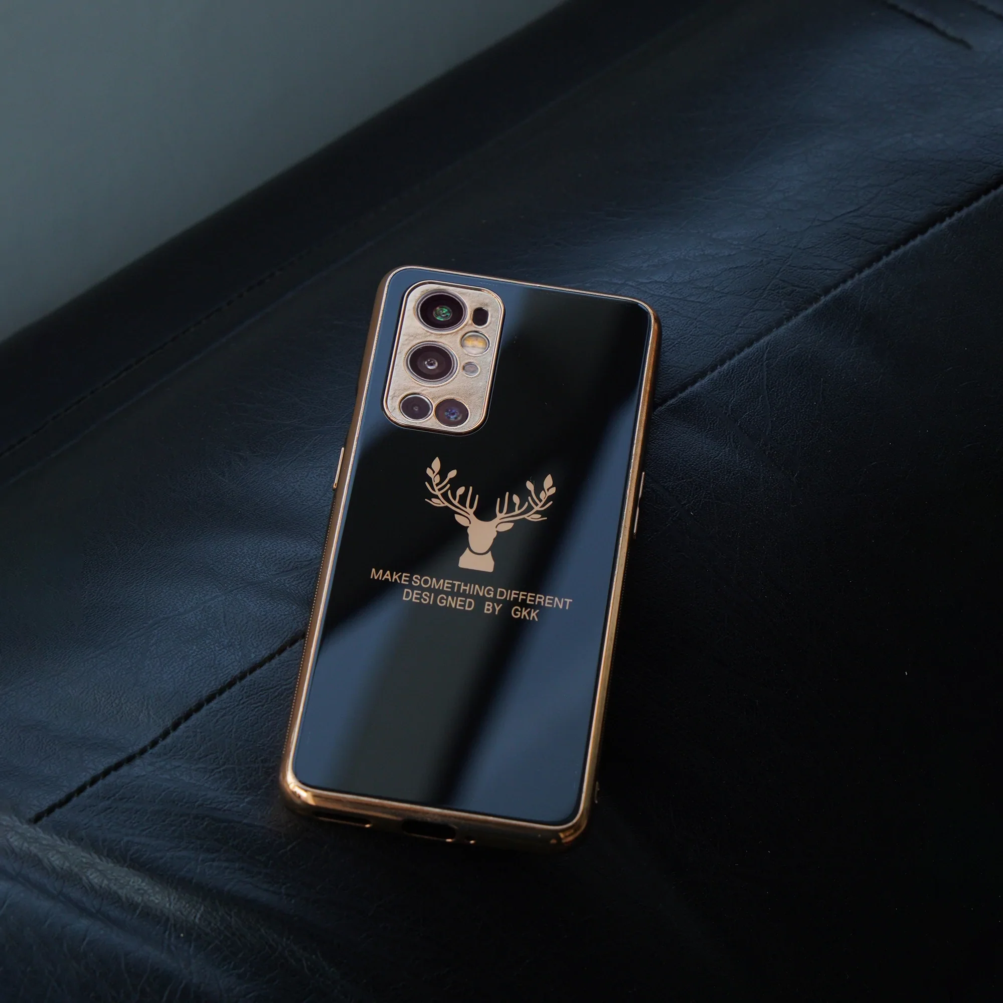 OnePlus 9RT Electroplating Reindeer Pattern Glass Case - Image 6