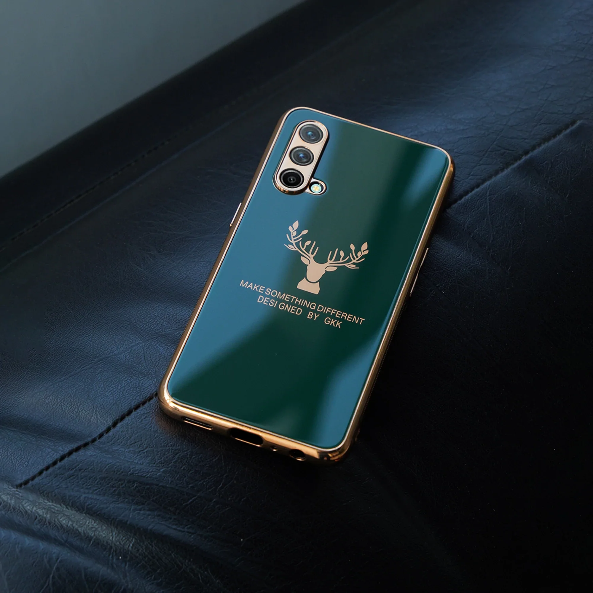 OnePlus Nord CE (3 in 1 Combo) Electroplating Reindeer Case + Tempered Glass + Lens Protector - Image 5