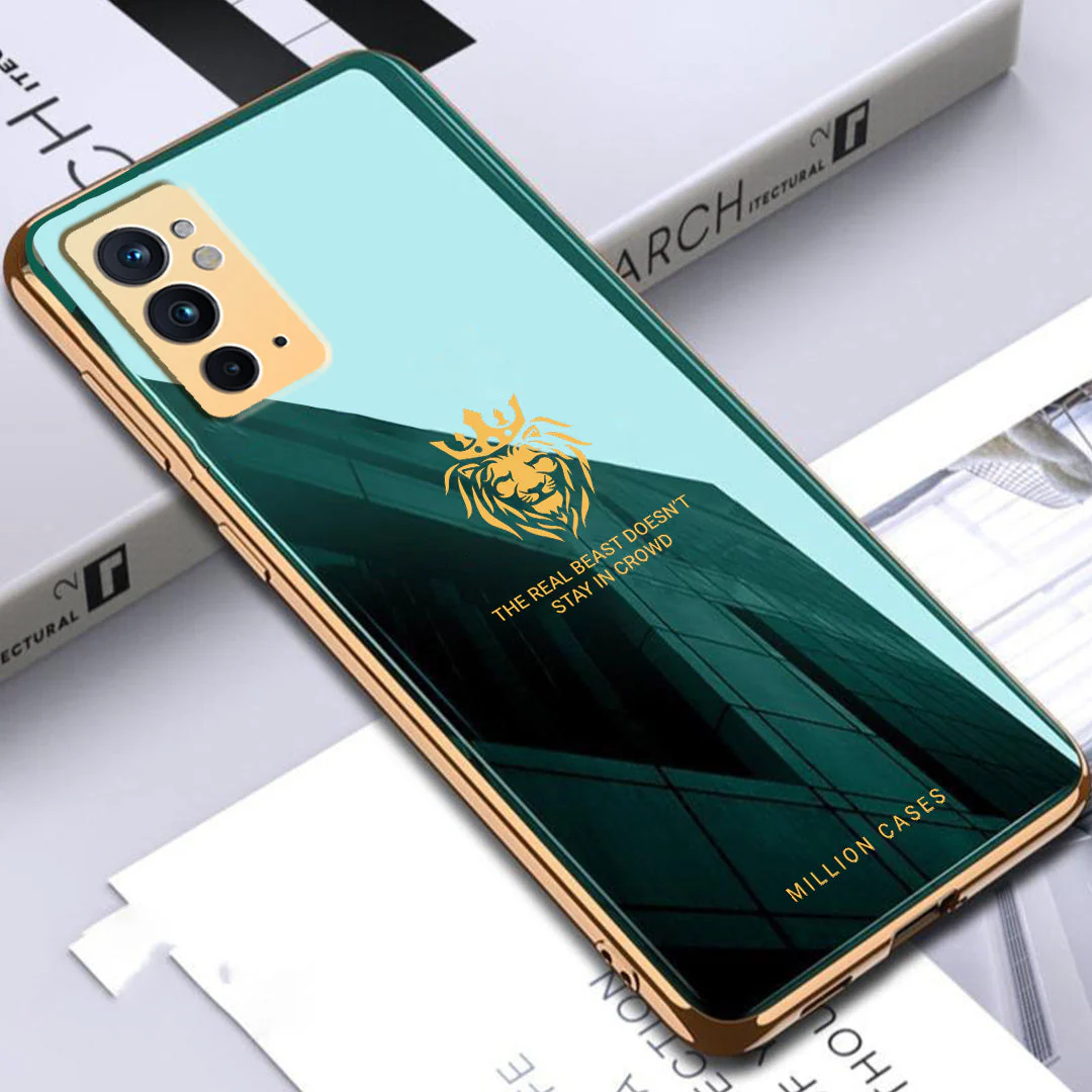 OnePlus Series Electroplating Lion Pattern Glass Case - Image 9