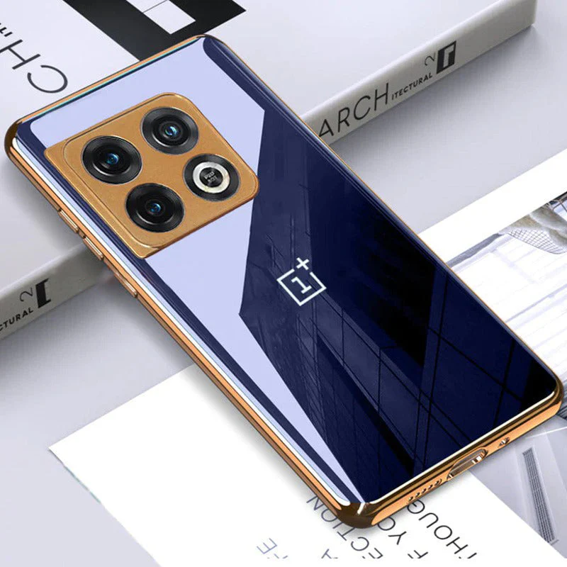 Glossy Gold Edge Back Logo Case - OnePlus - Image 2