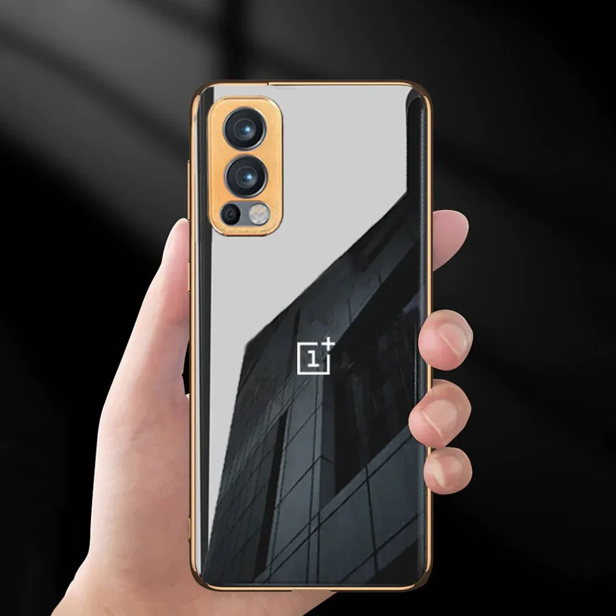 Glossy Gold Edge Back Logo Case - OnePlus - Image 4