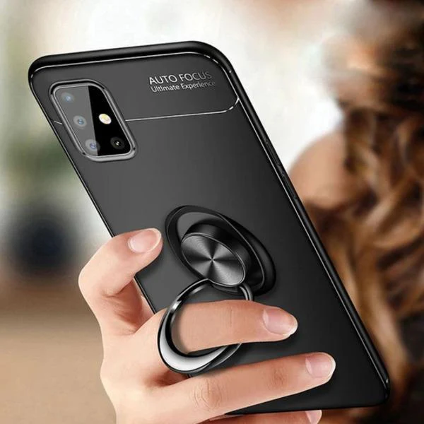 OnePlus Series Metallic Finger Ring Holder Matte Case - Image 4