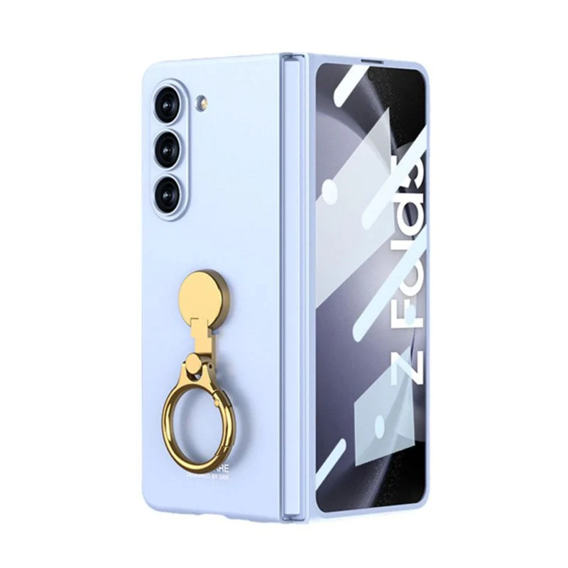 Galaxy Z Fold5 Ring Holder Electroplated Shockproof Case - Image 11