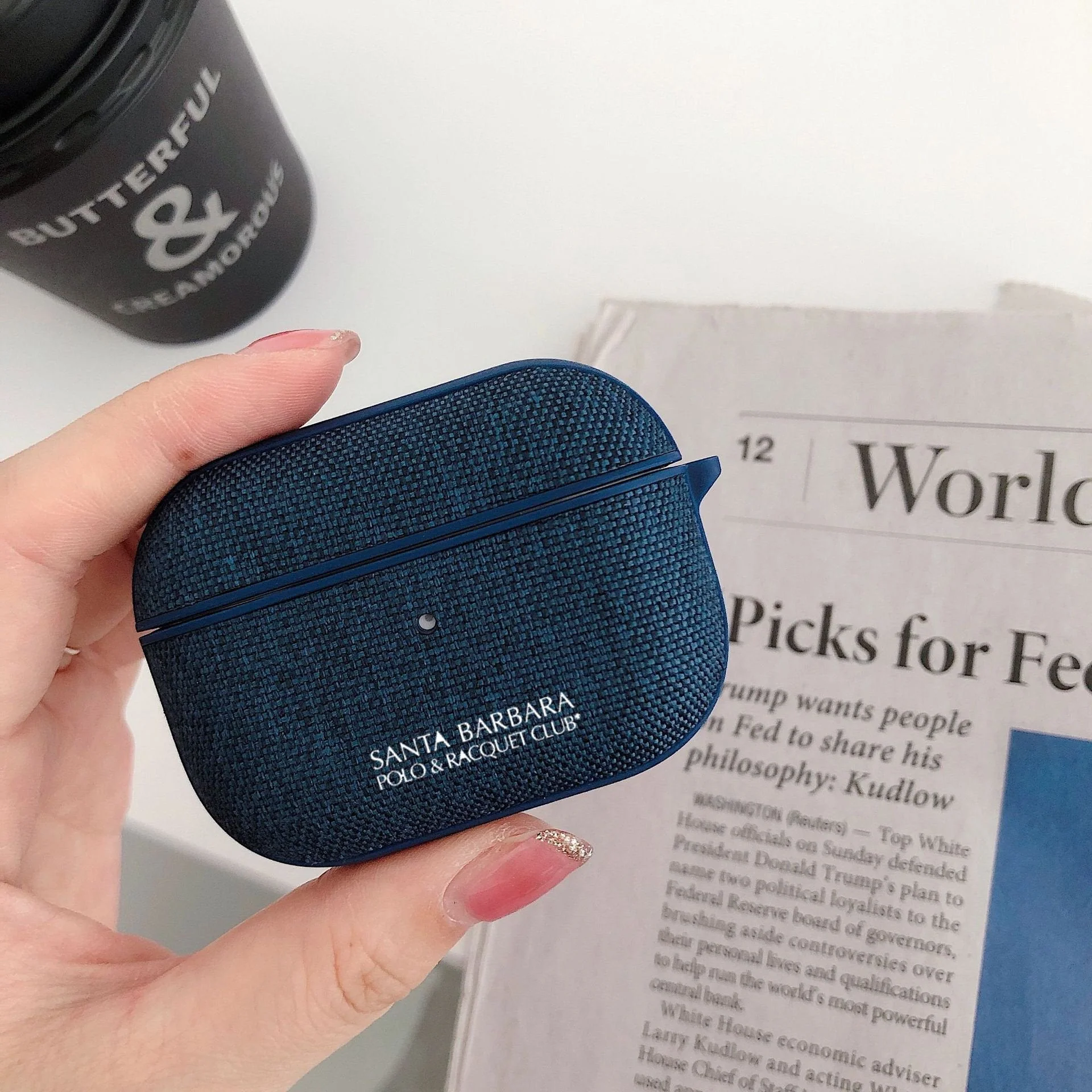 Santa Barbara Airpods Pro Cloth Fabric Case - Image 6