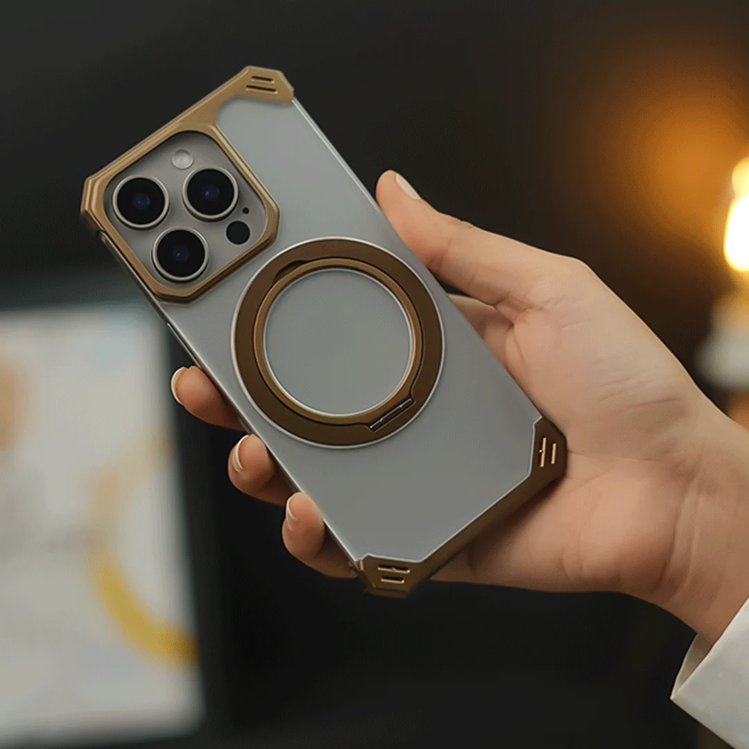 Ultimate Slim Frameless Metal Stand Case - iPhone
